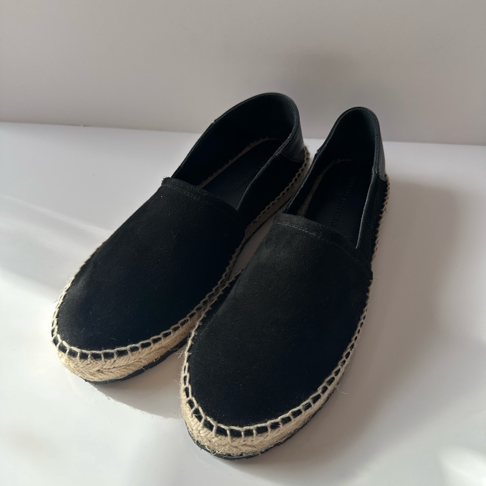 WANT Les Essentiels Black Suede Loafers